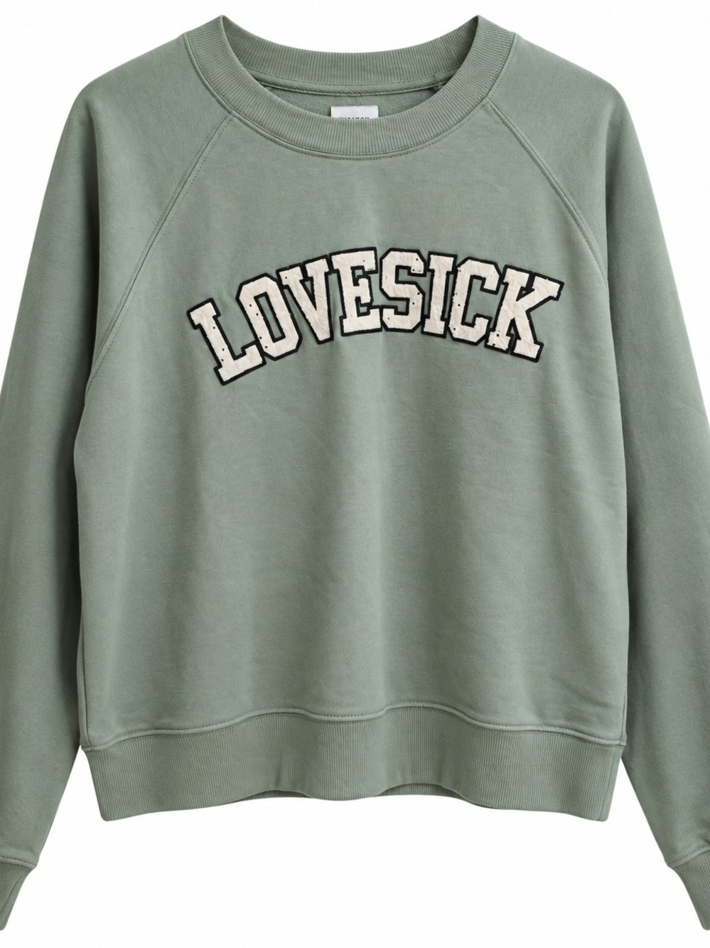 torrid Sage Green 'LOVESICK' Crewneck Sweatshirt